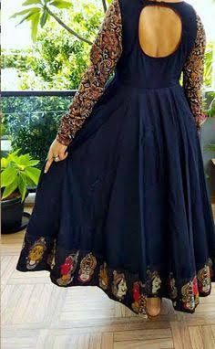 Neck Models, Bday Dress, Kalamkari Dresses, Maharani Designer Boutique, Simple Frock Design, Kameez Designs, Anarkali Dress Pattern, Ikat Dress, Long Frock