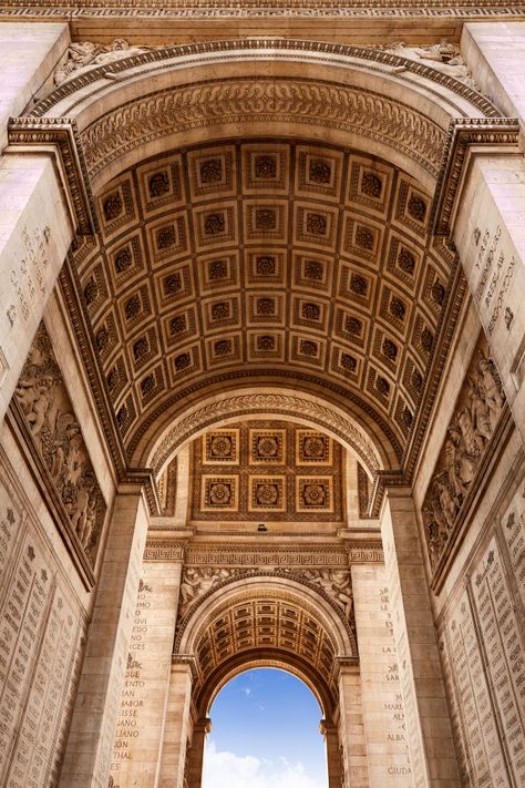 Arc de triomphe in paris arch of triumph Arc De Triomphe Photo Ideas, Typography Booklet, Arch Aesthetic, Arc Of Triumph, French Collage, Paris Aesthetics, Arch Of Triumph, Flight To Paris, Spring In Paris