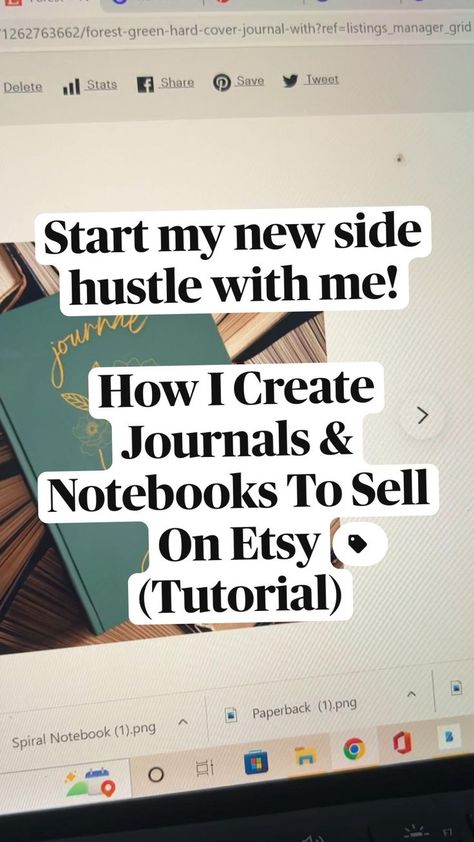 Teelaunch Etsy, How To Make Planners In Canva, How To Make A Template, Diy Buissnes Ideas, Print On Demand Journal, Canva Notebook Designs, Printify Ideas, Mini Business Ideas, Sell Journals