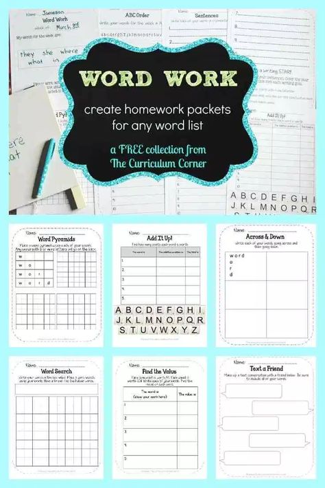 No Prep Word Work Activities, Words Their Way, Grade Spelling, Daily Five, Word Work Activities, Phonics Words, Spelling Activities, 3rd Grade Reading, Literacy Stations