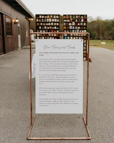 wedding favors: this is one thing that can be a total waste or the most intentional. this has been by far the most intentional and my FAVORITE wedding favor ever!!! 🤩 with katrina & pat being the coffee and mug lovers that they are, they thrifted mugs throughout their relationship and gifted so many fun mugs to every guest. enjoy these photos and save this post for a wedding favor idea!!! 🤠🫶🏾☕️ . . . #jordangrimesphoto #loveandwildhearts #loversandwildsouls #muchlove_ig #unscriptedposingapp Thrifted Mugs, 2023 Wedding Trends, Valdosta Georgia, 2023 Weddings, Cup Favors Wedding, Bridal Shower Inspo, Coffee Wedding, Wedding Themes Fall, Joyous Celebration