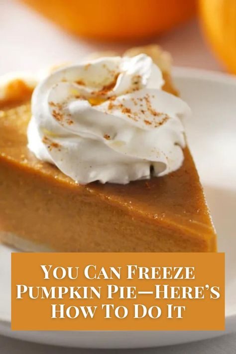 Can You Freeze Pumpkin, Costco Pumpkin Pie, Freeze Pumpkin, Freezing Pumpkin, Frozen Pumpkin Pie, Frozen Pumpkin, Frozen Pie, Pumpkin Pie Filling, Fall Desserts