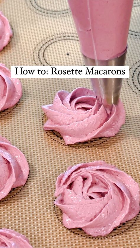 Sadie | French Macaron Recipes + Tips (@the.happy.mac) • Instagram photos and videos Rosette Macarons, Macaron Filling Ideas, Fancy Macarons, Macaron Filling Recipe, Valentines Macarons, Open Star Piping Tip, Aesthetic Macarons, Apple Macarons, Flower Macarons