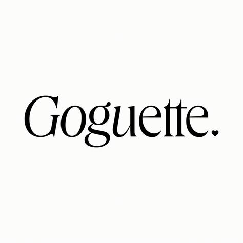 Goguette — Branding & Editorial Design on Behance Text Logo Design Typography, Elegant Logo Animation, Fine Dining Branding, Text Logo Animation, Logo Motion Design, Serif Logo Design, Editorial Logo Design, Lotus Flower Logo Design, Editorial Logo