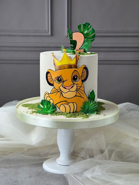 Simba Cake, Lion Birthday Cake, Lion King Cake, Jungle Theme Cakes, Spiderman Birthday Cake, Lion King Party, Lion King Baby Shower, Pastel Baby Shower, Lion Birthday