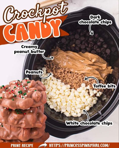 Crockpot Christmas Candy, Peanut Butter Toffee, Crockpot Candy Recipes, Crockpot Christmas, The Stay At Home Chef, Christmas Candy Homemade, Crockpot Candy, Toffee Chips, Stay At Home Chef