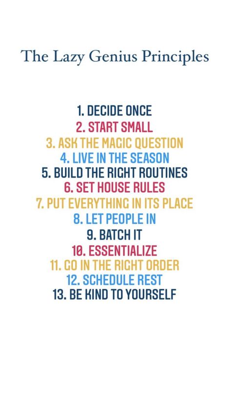 Lazy Genius Principles, Lazy Genius, Boss Mindset, Cleaning Aesthetic, Mom Brain, Mental Health Facts, Easy Cleaning Hacks, Get My Life Together, Say That Again