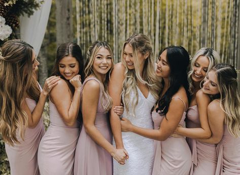 Alex Centomo on Instagram: “I love these girls more than anything. Thank you for laughing/crying/screaming with me through everything 💕✨ Swipe to see their reaction to…” Alex Centomo, Best Bridesmaid Gifts, Brides Babes, Bridesmaid Inspiration, Bridesmaids Photos, Bride Squad, Wedding Goals, Bridal Beauty, These Girls