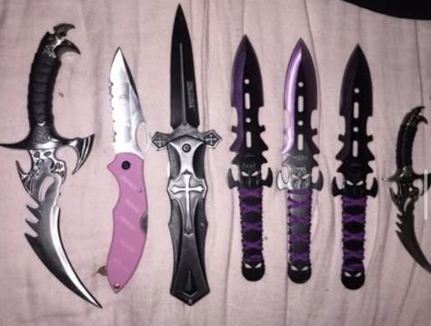 Types Of Knives, Different Types, Purple, Pink, White, Black