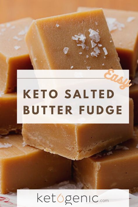 Try making a batch of this Keto Salted Butter Fudge to help satiate that sweet tooth while staying in ketosis. Keto Salted Caramel Butter Bars, Keto Snacks Sweet, Fudge Keto, Keto Sweet Snacks, Easy Keto Desserts, Butter Fudge Recipe, Keto Christmas Cookies, Keto Fudge, Salted Caramel Fudge