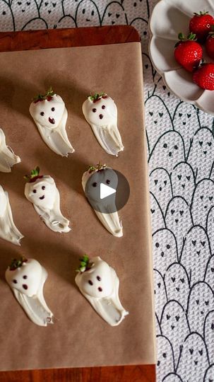 22K views · 2.9K reactions | Summerween season is here and honestly, I’m already late for it! 👻 But these white chocolate-covered strawberry ghosts are the perfect mix of summer + Halloween. They’re so easy, you just need strawberries, white chocolate chips and chocolate syrup. I melt the chocolate chips and dip the strawberries first. It’s best to let them set on parchment paper so they don’t stick. Then I use a spoon to make the ghost tails with the melted white chocolate and place a strawberry onto each tail. I use a toothpick and chocolate syrup to draw the cute faces on and then add reusable Halloween picks to finish them off. 🍓 Comment below if you’d like a link to these picks! 

My ghost tea towel is from @geometry.house - use SarahR15 to save! 👻

The kids go back to school at th Strawberry Ghosts, Chips And Chocolate, Kids Halloween Food, Summer Halloween, Melted White Chocolate, Chips And Dip, Covered Strawberry, Halloween Party Dinner, My Ghost