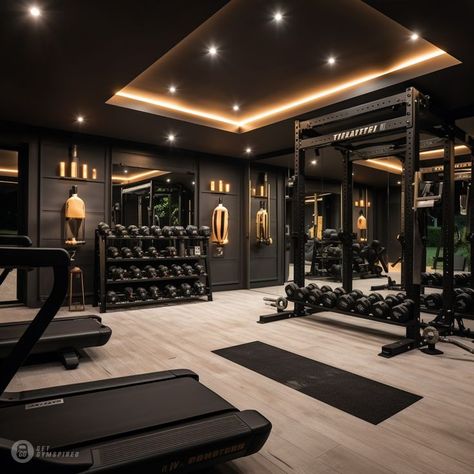 Commercial Gym Design, Garage Gym Ideas, Pilates Cardio, Home Gym Inspiration, Gym Lighting, Dream Home Gym, House Gym, Home Gym Garage, Gym Room At Home