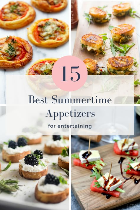 Best Summer Appetizers, Boat Meals, Summer Appetizer Recipes, Bacon Wrapped Appetizers, Summer Appetizers, One Bite Appetizers, Summer Appetizers Easy, Brie Appetizer, Julie Blanner