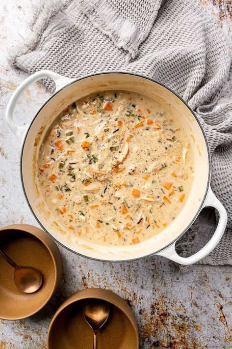 Chicken Wild Rice Soup Recipes, Wild Rice Soup Crockpot, Rice Soup Crockpot, Best Chicken Seasoning, Heaven In A Bowl, Creamy Chicken And Wild Rice, Creamy Wild Rice Soup, Red Lentil Soup Recipe, Chicken And Wild Rice Soup