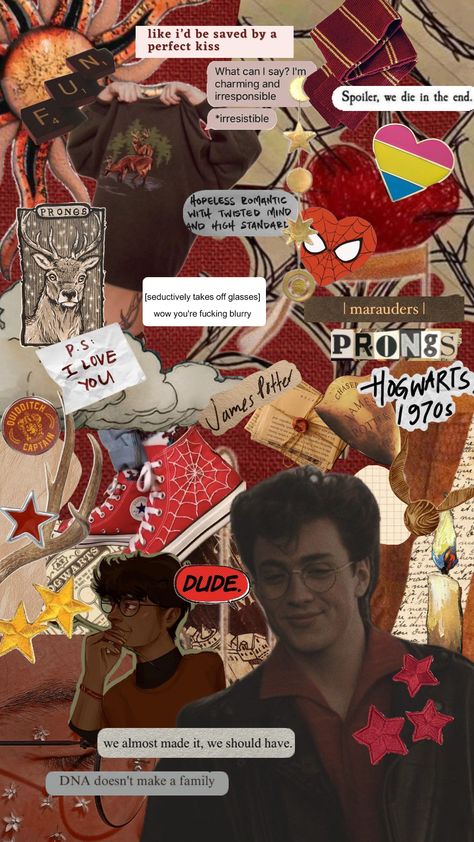 JAMES POTTER MY FAV SPIDERMAN KINNIE #jamespotter #pridemonth #spiderman #maraudersera #jamespotterkinnie #jamespotteraesthetic #jamespottersupremacy James Potter Kinnie, James Potter Aesthetic, Hogwarts Quidditch, Perfect Kiss, Harry Potter Poster, Harry James, Harry James Potter, Harry Potter Marauders, Marauders Era