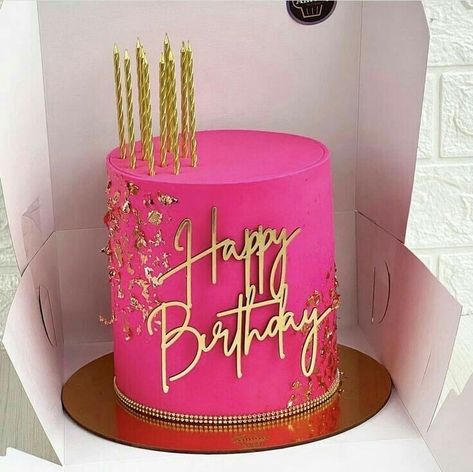 29 Th Birthday Cake, Hot Pink 18th Birthday Cake, Bright Pink Birthday Cake, 30th Birthday Pink Theme, Pink 40th Birthday Cake, 30th Birthday Cake Pink, Birthday Cake 2024, 40 Cake Ideas, 34 Birthday Cake