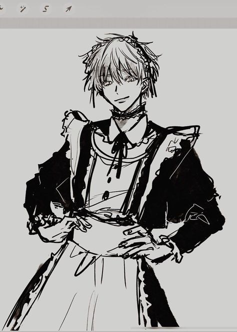 Gojo In Maid Outfit, Gojo Maid Outfit, Gojo In A Maid Outfit, Gojo X Reader, Suit Drawing, Boys In Skirts, Haikyuu Meme, Gojou Satoru, Bunny Suit