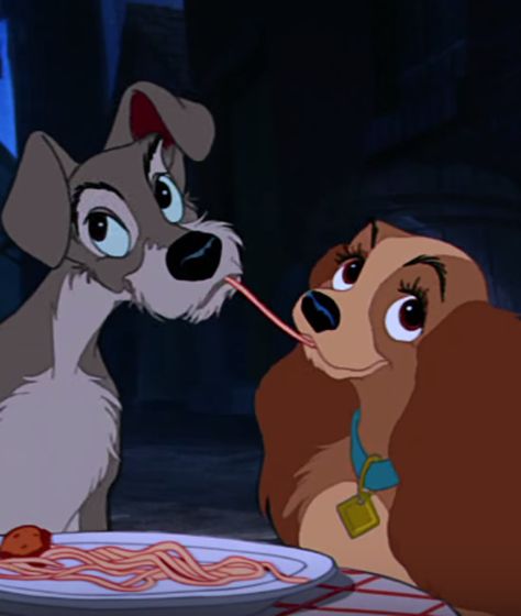 Our Favorite Famous Dogs Cartoon Character Couples, Disney Çiftleri, Character Couples, Couples Disney, Eating Spaghetti, Disney Names, Disney Drawing, Movie Quiz, Animation Disney