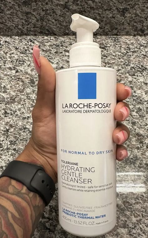 Laroche Posay Skincare Dry Skin, Larose Posay, Laroche Posay, Hydrating Cleanser, Facial Skin Care Routine, Dry Skin Care, Roche Posay, Gentle Cleanser, La Roche Posay