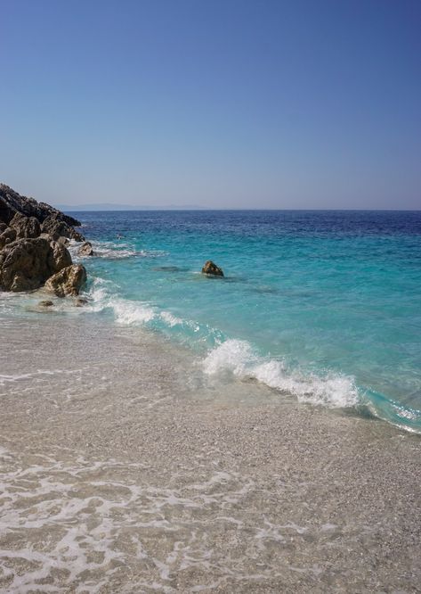 himare beaches Himare Albania, Albania Beach Aesthetic, Gjipe Beach Albania, Vlore Albania Beach, Himare Albania Beaches, Albania Dhermi, Most Beautiful Beaches, European Summer, Albania