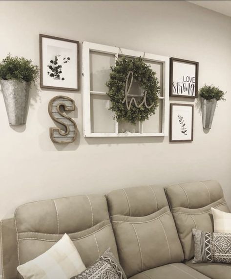 Open Wall Decor Living Room, Living Room Wall Ideas Above Couch, Couch Decorating Ideas, Over The Couch Wall Decor Ideas, Couch Wall Decor Ideas, Above Couch Decor, Couch Wall Decor, Above The Couch, Large Wall Decor Living Room