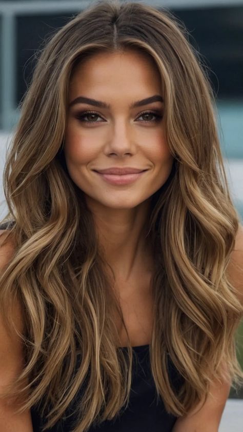 Embrace the Season with these Stunning Bronde Hairstyle Ideas - Inspire Inlet Cute Hair Coloring Ideas For Brunettes, Brown Fall Hair With Highlights, Balayage Hair Caramel Brown, Warm Bronde Balayage Dark Roots, Bronde Hair Colour, Brunette With Caramel Balayage, Bronde Caramel Balayage, Fall Caramel Balayage, Toasted Almond Hair Color