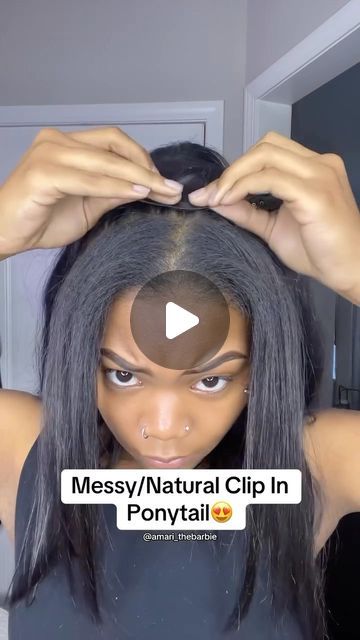 HD lace, 13x6 Half Lace Wig & Bundles on Instagram: "🤭POV: “Hey girlssss, I’m glad I found the quickest and easiest way to make natural messy ponytail! No glue, no quick-weave, no sew-ins just clip on with our seamless clip-in extensions…🤗👌🏾

🛒Inbox me clip-ins details if order or search hair name “ELF5986” on our bio official website 
🤑Use 8% OFF Code: “GUA8”
👌🏾Pay later by Afterpay Klarna PayPal 
✈️24Hrs free worldwide shipping by DHL or FedEx 
🛍Order send free sleeping bonnet, HD wig cap, bow clips & edges brush
.
.
.
.
.
.
.
.
.
.
#rawhair #blackgirlhairstyles #satisfyingvideos 
#hairtutorial  #curlyhairstyles #hairstyles #naturalhair  #blackgirlmagic  #explorepage #clipins  #hairextensions  #protectivestyles  #hairjourney #curlyhair #trendinghair  #inspiration  #viral  #hairb Clip In Hairstyles For Black Women, Clip In Hairstyles, Sleeping Bonnet, Uk Hairstyles, Clip In Weave, Clipin Hair Extensions, Really Short Hair, Messy Ponytail, Clip In Ponytail