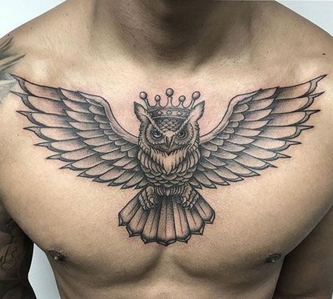 Owl Tattoo Designs And Meanings 6 Black And Grey Owl Tattoo, Grey Owl Tattoo, Owl Tattoos For Men, Owl Tattoo Chest, Mens Owl Tattoo, Infected Tattoo, Guys Tattoos, Tattoo Trend, Grey Owl