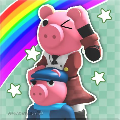 Need Some Sleep, Roblox Fanart, Roblox Group, Good Horror Games, Piggy Fanart, Pig Character, Pig Games, George Pig, Roblox Piggy