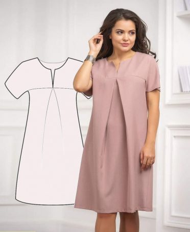 Box Dress Pattern, Pleated Dress Pattern, Box Pleat Dress, Yoke Pattern, Box Pleated Dress, Yoke Shirt, Shirt Dress Pattern, Pleated Dresses, Dresses By Pattern