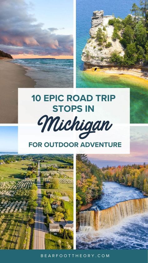 Michigan Tourist Attractions, Road Trip Around Lake Michigan, Road Trip Michigan, Up Michigan Road Trip, Lower Peninsula Michigan Travel, Lake Michigan Road Trip, Michigan Road Trip Ideas, Michigan West Coast Road Trips, Michigan Vacation Destinations