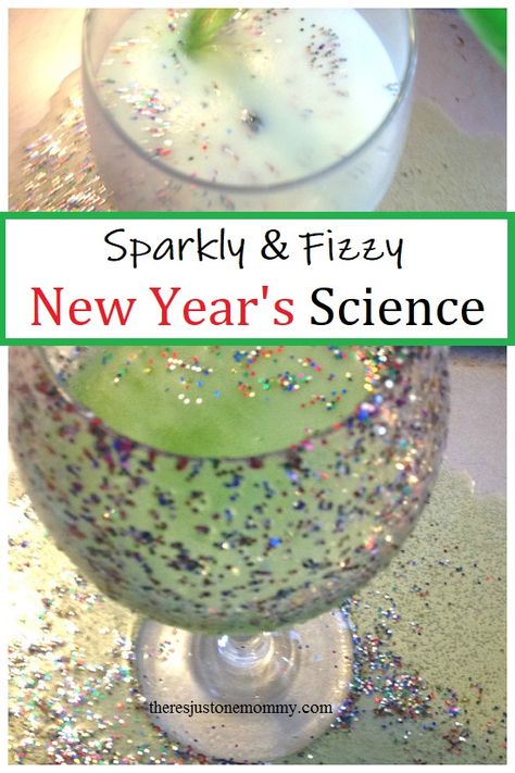 New Years Science Activity for Kids | There's Just One Mommy New Year's Eve Crafts, Kids New Years Eve, New Year's Eve Activities, Science For Toddlers, Preschool Science Activities, New Years Activities, Stem Crafts, New Year's Eve Recipes, Kid Experiments