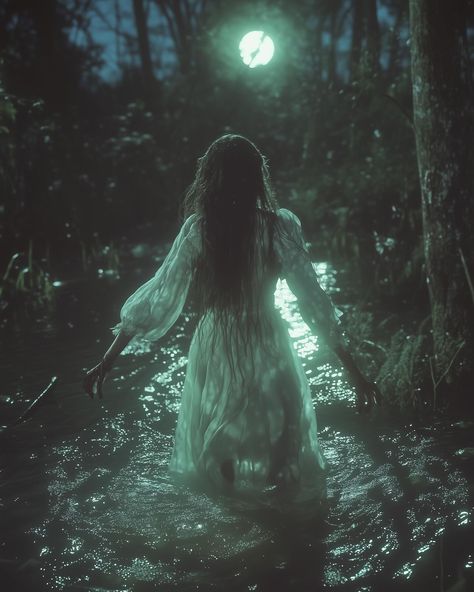 Day 1️⃣1️⃣ Banshee & Mist #simplyaiprompts Her painful cries and screams are like a whisper in the wind, never to be heard 😔 . . . . #banshee #hauntedhalloween #swampvibes #mistylandscape #spookyscenery #screams #boo Mist Creature, Banshee Mythology, Banshee Aesthetic, Banshee Art, Alligator Meat, Goth Pfp, Lost Forever, Irish Mythology, Black Fairy