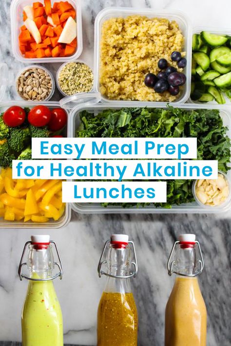 Easy Meal Prep for Healthy Alkaline Lunches. Alkaline Food Meal Prep, Alkaline Menu Plan, Alkaline Snack Recipes, Dr Sebi Meal Prep, Alkaline Diet Dinner Recipes, Healthy Alkaline Recipes, Alcaline Food Diet, Alkaline Snacks Simple, Alkaline Diet Plan 21 Days