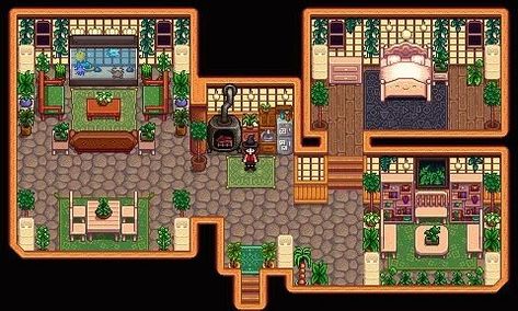 Stardew Farms, Farmhouse Layout, Stardew Valley Layout, Stardew Valley Tips, Stardew Valley Farms, Valley Game, Farm Layout, Year 5, Island Decor