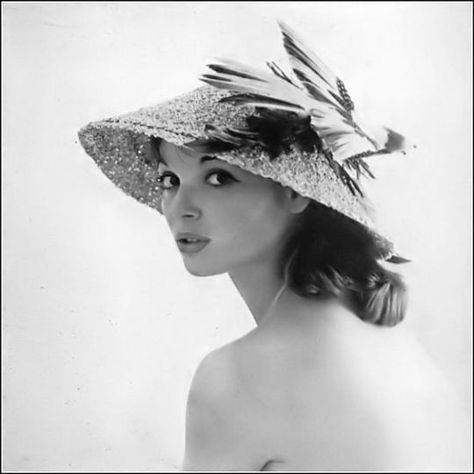 Flicker Bird, 1955 Fashion, Elsa Martinelli, Becoming A Model, Woven Raffia, Woman’s Day, Harper's Bazaar, Harpers Bazaar, Vintage Hollywood