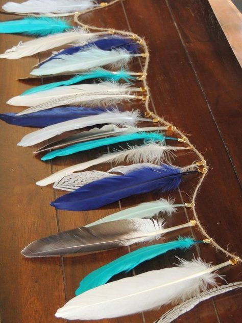 Feather Garland Boho Boys Nursery Decor Party Decor Wild One Birthday Baby Boy Birthday boho nursery Baby Boy Nursery Decor Birthday Baby Boy, Boys Nursery Decor, Feather Garland, Birthday Boho, Newborn Baby Girl Gifts, Boys First Birthday Party Ideas, Baby Boy Nursery Decor, Boho Baby Girl