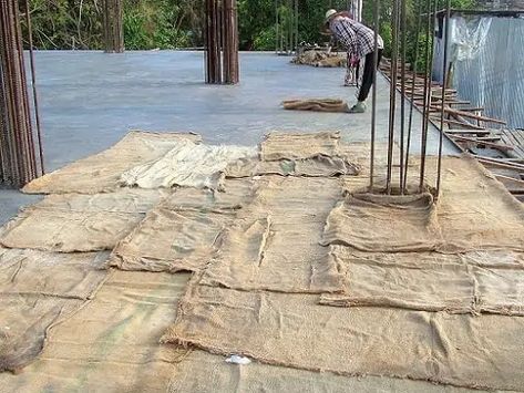 Curing Of Concrete - Methods, Time And Duration | Daily Civil Structural Analysis, Concrete Roof, Waterproof Paper, Physical Properties, Concrete Slab, Cement, Burlap