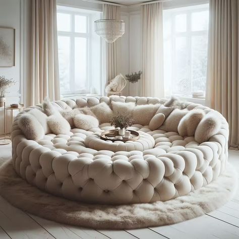 Why Circular Movie Sofas are Revolutionizing Home Theaters in 2025 Circular Couch, Christmas Dog Bed, Round Couch, Circle Sofa, Concept Furniture, Curved Sectional, Theater Design, Home Theaters, Home Theater Setup