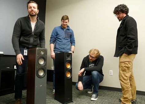 Klipsch vs Polk: Find the Right Speaker Brand for You Klipsch Speakers, Home Theater Room Design, Theater Room Design, Media Room Design, Floor Standing Speakers, Surround Speakers, Polk Audio, Home Theater Rooms, Home Speakers