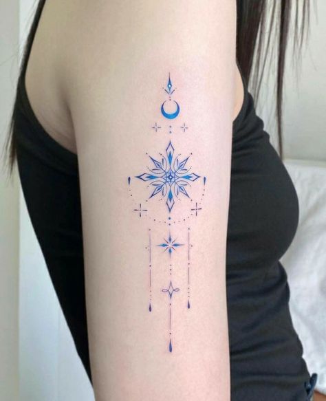 Frozen Tattoo, Winter Tattoo, Feminine Skull Tattoos, Whimsical Tattoos, Glyph Tattoo, Snow Flake Tattoo, Flower Wrist Tattoos, Rune Tattoo, Wicked Tattoos