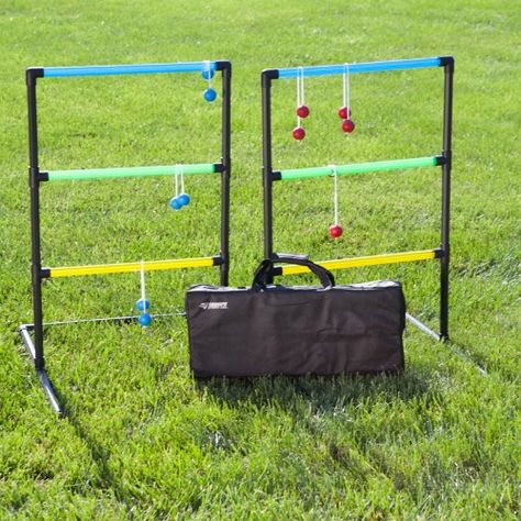 John loves this so much he constructed a sturdier DIY version from PVC pipe. Ladder Toss, Portable Ladder, Ladder Ball, Triumph Sports, Tailgate Games, Fun Outdoor Games, Light Games, Pool Games, Toss Game