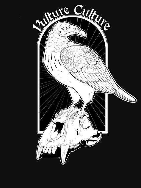 Vulture Culture Wallpaper, Vulture Wallpaper, Vulture Culture Art, Vulture Aesthetics, Turkey Vulture Tattoo, Vulture Culture Aesthetic, Vulture Drawing, Vulture Tattoo, Nevermore Raven