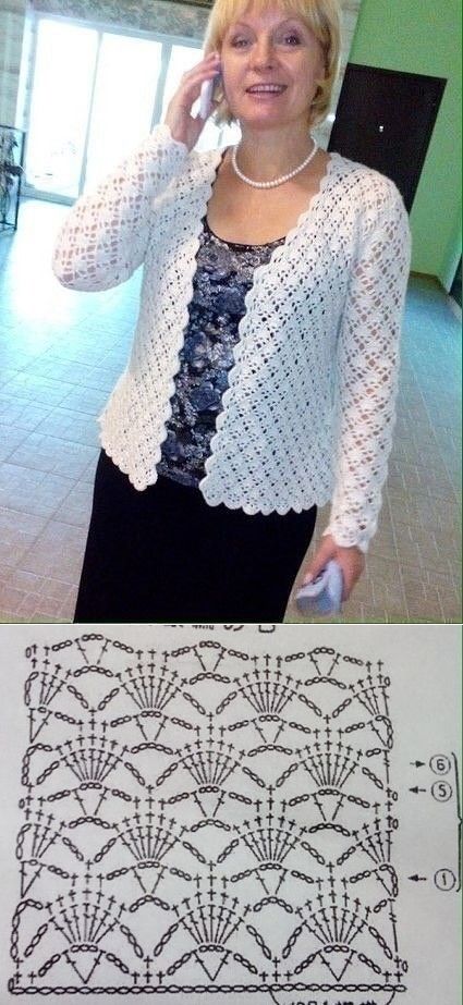 Crochet Blouse Pattern, Crochet Jacket Pattern, Crochet Cardigan Pattern Free, Gilet Crochet, شال كروشيه, Crochet Ladies Tops, Crochet Bolero, Crochet Tunic, Crochet Dress Pattern