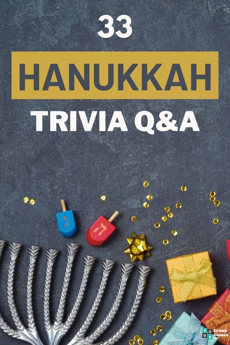 33 Hanukkah Trivia Questions and Answers Outdoor Games For Preschoolers, Kids Thanksgiving Party, Games To Play Outside, Hanukkah Art, Hanukkah Party, Superbowl Game, Senior Games, New Year's Games, Chanukah Party