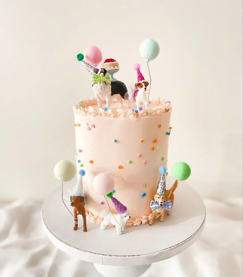 Shop customize animal caketoppers Puppies Cake Ideas, Dog Birthday Theme Cake, Puppy Dog Cakes For Kids, Dog Themed Birthday Party Ideas For Kids, Kids Dog Themed Birthday Party, Puppy Birthday Cake For Kids, Dog Theme Birthday Cake, Puppy Themed Birthday Cake, Puppy Themed Cake