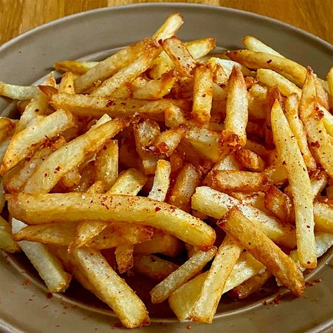 Fried French Fries, The Best French Fries, Fried Fries, Deep Fried French Fries, Cooking French Fries, Perfect French Fries, Best French Fries, Making French Fries, French Fries Recipe