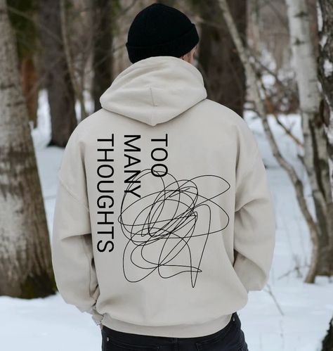 Minimal Hoodie Design, Hoodie Packaging, Weighted Hoodie, Too Many Thoughts, Womens Techwear, Heavy Hoodie, Hoodie Images, Focus And Concentration, Font Ideas