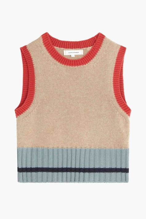 Best sleeveless knitted vests to buy for 2021 Knit Vests, Woman To Woman, Knitted Waistcoat, Knitted Vests, Womens Knitwear, Knit Vest Pattern, Sleeveless Sweater Vest, Sweater Vests, Striped Vests