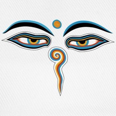 Eyes Of Buddha, Buddha Eyes, Tibet Art, Eyes Artwork, Spiritual Tattoos, Tibetan Art, Yoga Art, Tibetan Buddhism, Buddha Art